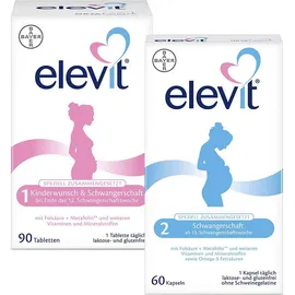 elevit® 1 + 2 Kinderwunsch bis Ende Schwangerschaft