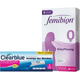 Femibion® 0 BabyPlanung + Clearblue Schwangerschaftstest mit Wochenbestimmung