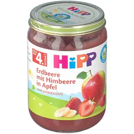 Hipp Erdbeere mit Himbeere in Apfel ab dem 5. Monat