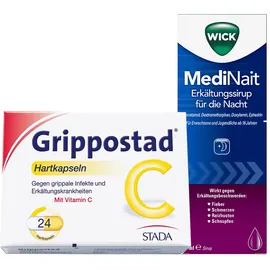 Erkältungsset Wick MediNait + Grippostad® C