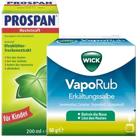 Erkältungsset Wick VapoRub Erkältungssalbe + Prospan® Hustensaft ab 6 Jahren