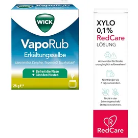 Wick VapoRub Erkältungssalbe + Xylo 0,1 % RedCare Nasenspray