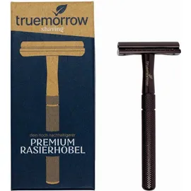truemorrow Premium Rasierhobel aus Metall anthrazit