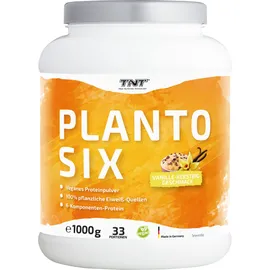 TNT Planto Six, veganes Mehrkomponenten Protein, super cremig und lecker, Vanille-Keksteig Geschmack