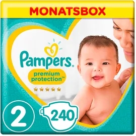 Pampers - MonatsBox 'Premium Protection New Baby' Gr.2 Mini, 4-8kg (240 Stück)