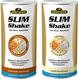 peeroton® Slim Shake Schokolade und Vanille Doppelpack