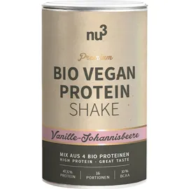 nu3 Bio Vegan Protein Shake Vanille-Johannisbeere