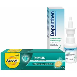 Bepanthen® Meerwasser-Nasenspray + Supradyn® Immun