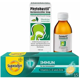 Phytohustil® Hustenreizstiller Sirup + Supradyn® Immun