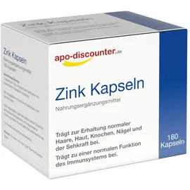 Zink Kapseln 15 mg von apo-discounter