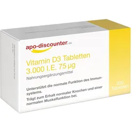Vitamin D3 Tabletten 3000 I.e. 75 [my]g von apo-discounter