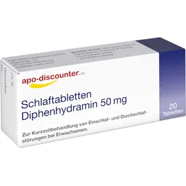 Schlaftabletten Diphenhydramin 50 mg von apo-discounter