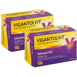 Doppelpack Vigantolvit 2000 I.e. Vitamin D3 Weichkapseln