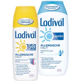 Ladival Sonnenschutzspray LSF 50 und Apres Gel