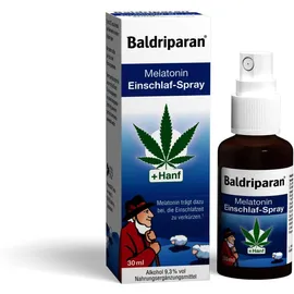 Baldriparan Einschlaf Spray mit Melatonin + Hanf 30 ml