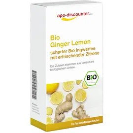 Bio Ginger Lemon Tee Filterbeutel von apo-discounter