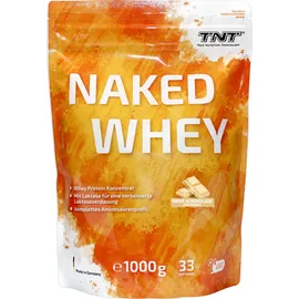 TNT Naked Whey Protein - Weiße Schokolade, hoher Eiweißanteil, mit Laktase für bessere Verdauung