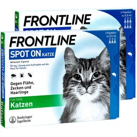 Frontline Set Katze gegen Zecken und FlÃ¶he