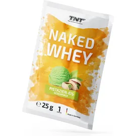 Naked Whey Portionsbeutel / Probe - Whey Protein Konzentrat - Pistazien-Eis Geschmack