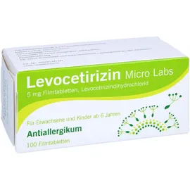 Levocetirizin Micro Labs 5 mg 100 Filmtabletten