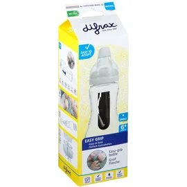 difrax® Easy Grip Anti-Kolik-Flasche S mit Griff Naturblau 240 ml