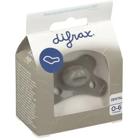 difrax® Dental Schnuller 0-6 Monate Clay