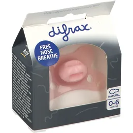 difrax® Schnuller Natural Pink 0-6 Monate