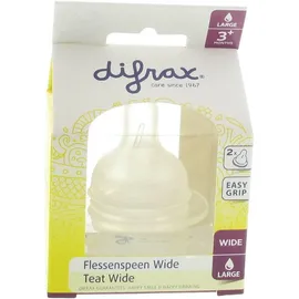 difrax® Flaschensauger Wide L +6m