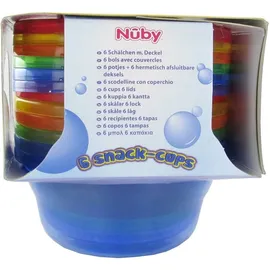 Nûby 6 Schälchen mit Deckel 300 ml