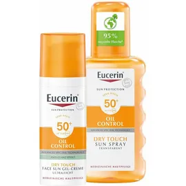 Eucerin® Oil Control Face Sun Gel-Creme LSF 50+ + Sun Spray Transparent LSF 50+