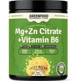 GreenFood Nutrition Performance Mg+ZN Citrate + Vitamin B6