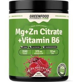 GreenFood Nutrition Performance Mg+ZN Citrate + Vitamin B6