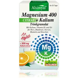 Alsiroyal Magnesium 400 Citrat + Kalium Trinkgranulat