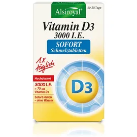 Alsiroyal Vitamin D3 - 3000 I.E Sofort Schmelztabletten