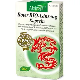 Alsiroyal Roter BIO-Ginseng 40 Kps 8% Ginsenoside