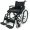 Bild 1 für Stahl Rollstuhl Econ 220 46cm bis 120kg Schwarz