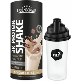 Layenberger® 3K Protein Shake Schoko-Kaffee + nu3 Shaker