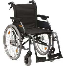 Dietz - Tomtar Basik+, faltbarer Alu Rollstuhl mit Trommelbremse für Begleitperson