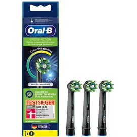 Oral-B - Aufsteckbürsten 'CrossAction CleanMaximizer' in Schwarz (3er-Pack)