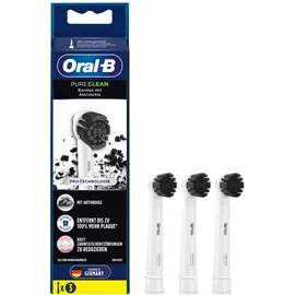 Oral-B - Aufsteckbürsten 'Pure Clean mit Aktivkohle' in Weiß (3er-Pack)