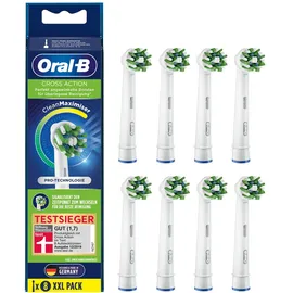 Oral-B - Aufsteckbürsten 'CrossAction CleanMaximizer' in Weiß (8er-Pack)