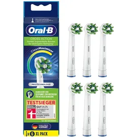 Oral-B - Aufsteckbürsten 'CrossAction CleanMaximizer' in Weiß (6er-Pack)