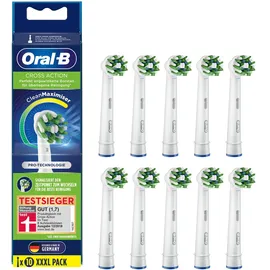 Oral-B - Aufsteckbürsten 'CrossAction CleanMaximizer' in Weiß (10er-Pack)