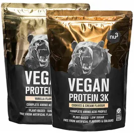nu3 Vegan Protein 3K Probierpaket, Cookies-Cream & Vanille