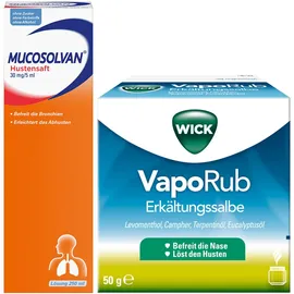 Erkältungsset Wick VapoRub + Mucosolvan® Hustensaft ab 5 Jahren