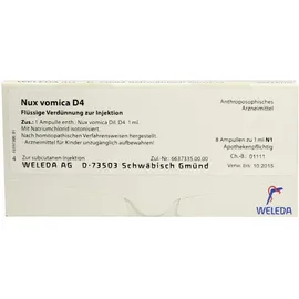 Weleda Nux Vomica D4 8 X 1 ml Ampullen