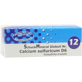 Schuckmineral Globuli Nr.12 Calcium Sulfuricum D6 Streukügelchen