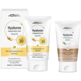 Hyaluron Sonnenpflege Gesicht LSF 30 50 ml Creme + gratis Hyaluron Sanfte Bräune Körperpflege 30 ml