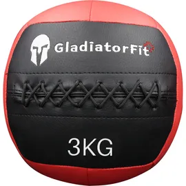GladiatorFit Ultra-strapazierfähiger Wall Ball aus Kunstleder | 3 KG
