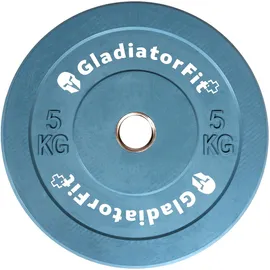 GladiatorFit Olympische Scheibe Farbe Gummibeschichtung Ø 51mm | 5 KG